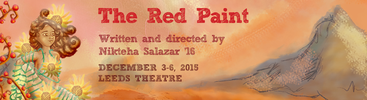 Red paint poster